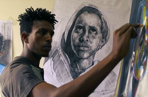 فنانون إريتريون يعبّرون عن فنهم في إثيوبيا